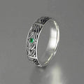 European Style Antique Silver Plated Men's Ring Fashion Unisex Personality Finger Jewelry view 2