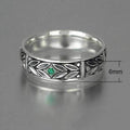 European Style Antique Silver Plated Men's Ring Fashion Unisex Personality Finger Jewelry view 5