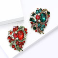 Vintage Alloy Rhinestone Hollow Flower Brooch Pin For Suits view 4