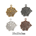 Zinc Alloy Spider Web Charm Pendant No.047124 for DIY Necklace Bracelet Jewelry Making view 1