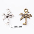 Zinc Alloy Palm Tree Charm Pendant No.179659 for DIY Necklace Bracelet Jewelry Making view 1