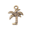 Zinc Alloy Palm Tree Charm Pendant No.179659 for DIY Necklace Bracelet Jewelry Making view 3