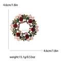 Vintage Alloy Rhinestone Wreath Brooch For Suits And Shawls view 4