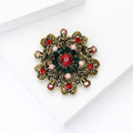 Alloy Christmas Wreath Brooch Pin For Holiday Apparel Decoration view 4