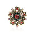 Alloy Christmas Wreath Brooch Pin For Holiday Apparel Decoration view 1