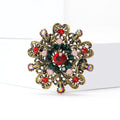 Alloy Christmas Wreath Brooch Pin For Holiday Apparel Decoration view 2