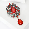 Alloy Crystal Brooch Pin For Luxury Fashion Garment Decoration view 5