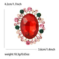 Alloy Crystal Glass Rhinestone Brooch For Elegant Apparel Decoration view 6