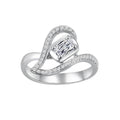 Fashion Creative Heart Shaped Zircon Inlaid Ring For Women Valentine's Day Gift Jewelry view 1