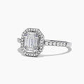 Luxury Cluster Set T Shape Square Zircon Ring Micro Pave Women's Finger Ring Accessory view 2