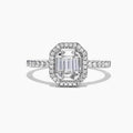 Luxury Cluster Set T Shape Square Zircon Ring Micro Pave Women's Finger Ring Accessory view 1