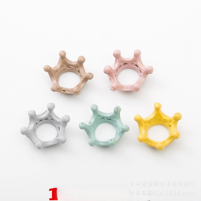 Gold Zinc Alloy Crown Charm Pendant for DIY Necklace Bracelet Jewelry Making