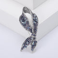Alloy Rhinestone Ribbon Brooch Pin For Luxury Lapel Decoration view 4