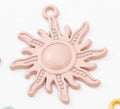 Gold Zinc Alloy Sun Charm Pendant for DIY Necklace Bracelet Jewelry Making view 4