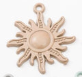 Gold Zinc Alloy Sun Charm Pendant for DIY Necklace Bracelet Jewelry Making view 3