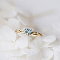 Heart Shape Copper Ring For Women White K Plated Fashion Jewelry With Zircon Rhinestones view 3