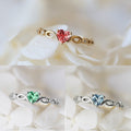 Heart Shape Copper Ring For Women White K Plated Fashion Jewelry With Zircon Rhinestones view 2