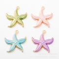 Zinc Alloy Starfish Charm Pendant No.481199 for DIY Necklace Bracelet Jewelry Making view 2