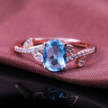 Fashion Rose Gold Color Copper Women's Ring Simple Trendy Floral Shape Finger Jewelry view 1