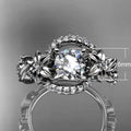Hollow Flower Brass Ring Elegant Fashion Women Finger Jewelry Supply view 5