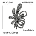 Alloy Rhinestone Flower Brooch Pin For Luxury Apparel Decoration view 4