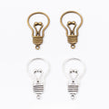 Zinc Alloy Light Bulb Charm Pendant for DIY Necklace Bracelet Jewelry Making view 1