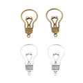 Zinc Alloy Light Bulb Charm Pendant for DIY Necklace Bracelet Jewelry Making view 4