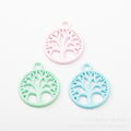 Zinc Alloy Tree Of Life Charm Pendant No.317389 for DIY Necklace Bracelet Jewelry Making view 2