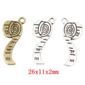 Zinc Alloy Toilet Paper Roll Charm Pendant for DIY Necklace Bracelet Jewelry Making view 1