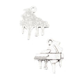Zinc Alloy Piano Charm Pendant No.449970 for DIY Necklace Bracelet Jewelry Making view 3