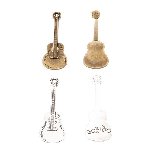 Zinc Alloy Guitar Charm Pendant No.077035 for DIY Necklace Bracelet Jewelry Making