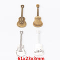 Zinc Alloy Guitar Charm Pendant No.077035 for DIY Necklace Bracelet Jewelry Making view 1