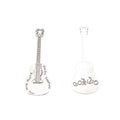 Zinc Alloy Guitar Charm Pendant No.077035 for DIY Necklace Bracelet Jewelry Making view 3