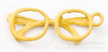 Gold Zinc Alloy Eyeglasses Charm Pendant for DIY Necklace Bracelet Jewelry Making view 3
