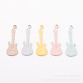 Gold Zinc Alloy Guitar Charm Pendant for DIY Necklace Bracelet Jewelry Making view 2