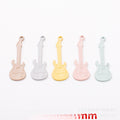 Gold Zinc Alloy Guitar Charm Pendant for DIY Necklace Bracelet Jewelry Making view 1