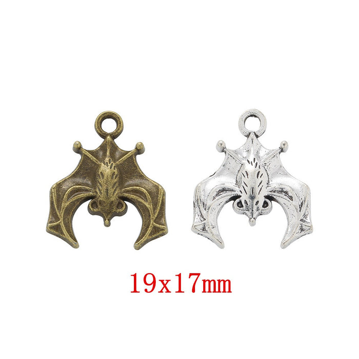 Zinc Alloy Bat Charm Pendant No.022638 for DIY Necklace Bracelet Jewelry Making
