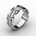 Alloy Rhinestone Ring For Men And Women, European Business Celebration Hand Jewelry view 2