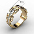 Alloy Rhinestone Ring For Men And Women, European Business Celebration Hand Jewelry view 5