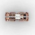 Alloy Rhinestone Ring For Men And Women, European Business Celebration Hand Jewelry view 3