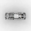 Alloy Rhinestone Ring For Men And Women, European Business Celebration Hand Jewelry view 4
