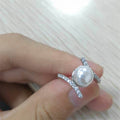 Simple Elegant Faux Pearl Ring For Women, Mother's Day Gift Fashion Finger Jewelry view 2