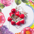 Creative Simulated Strawberry Acrylic Alloy Non Pierced Clip On Fun Fruit Drop Women's Earrings view 2