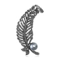 Alloy Pearl Rhinestone Flower Brooch For Women's Clothing Accessories view 1