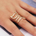 Creative Cute Cat Wrap Ring With Smooth Finish, Fashion Personalized Jewelry Gift For Women view 2
