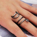 Creative Cute Cat Wrap Ring With Smooth Finish, Fashion Personalized Jewelry Gift For Women view 3
