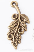 Zinc Alloy Leaf Charm Pendant No.988701 for DIY Necklace Bracelet Jewelry Making view 3