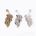 Zinc Alloy Leaf Charm Pendant No.988701 for DIY Necklace Bracelet Jewelry Making view 1