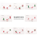 Christmas Enamel Santa Reindeer Snowflake Tree Faux Pearl Alloy Multi Stud Set Earrings view 1