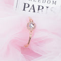 Korean Fashion Rose Gold Full Zircon Bracelet Eight Hearts Eight Arrows Best Friend Jewelry view 2